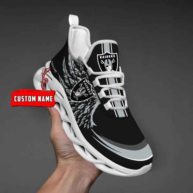 Las Vegas Raiders Personalized Yeezy Running Sneakers