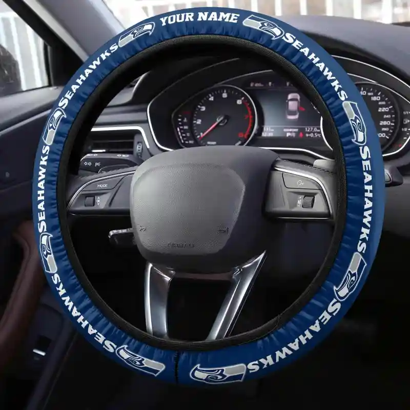 Seattle Seahawks Fan Gear Steering Wheel Cover