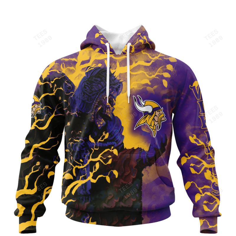 Minnesota Vikings All Over Printed Sweater 1