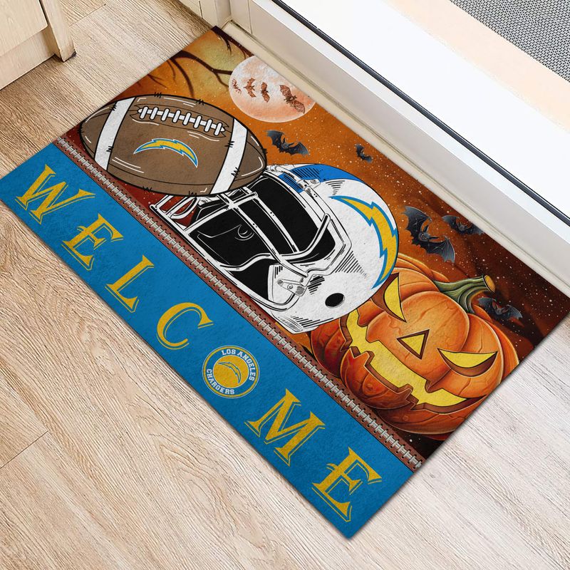 Los Angeles Chargers Halloween Doormat