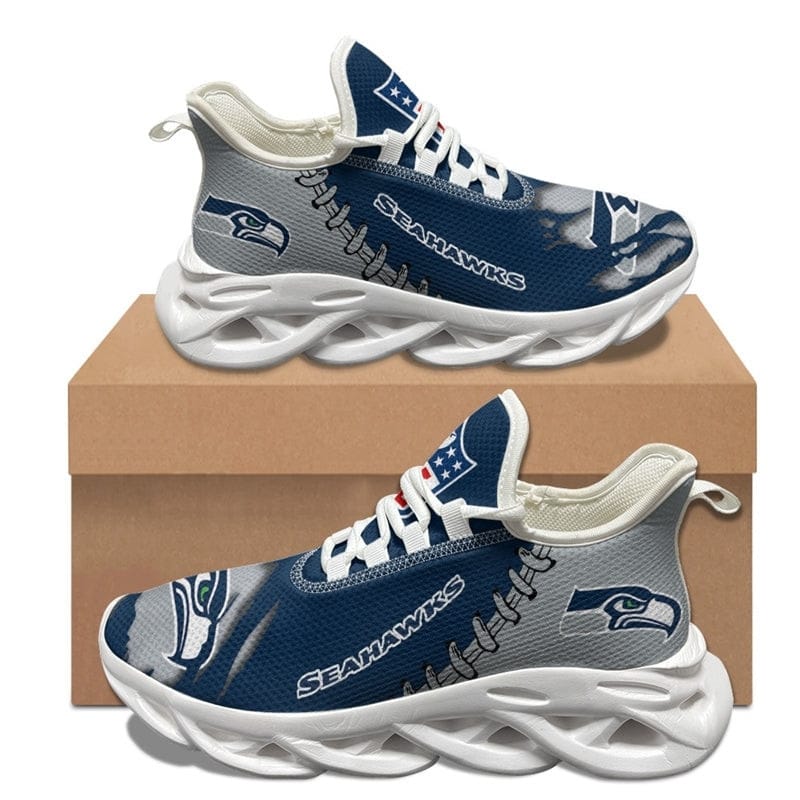 Seattle Seahawks Sneakers - 3D Max Soul Shoes