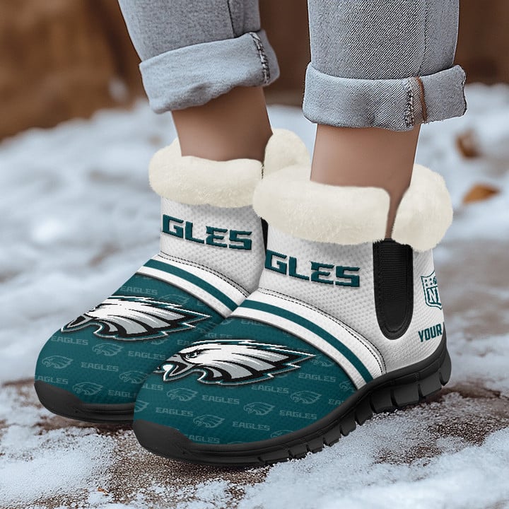Philadelphia Eagles Comfy Winter Snow Boots