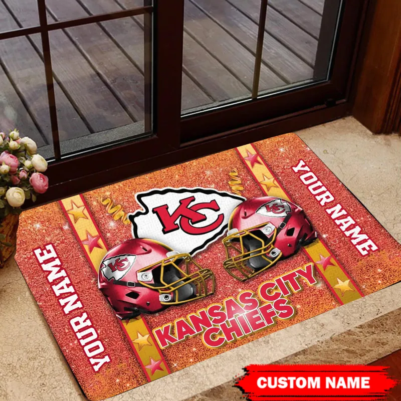 Kansas City Chiefs Personalized Doormat
