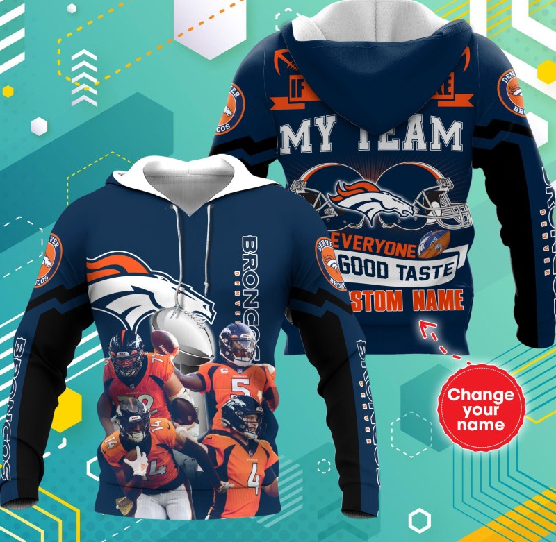 Denver Broncos Personalized All Over Printed Ugly Christmas Sweater