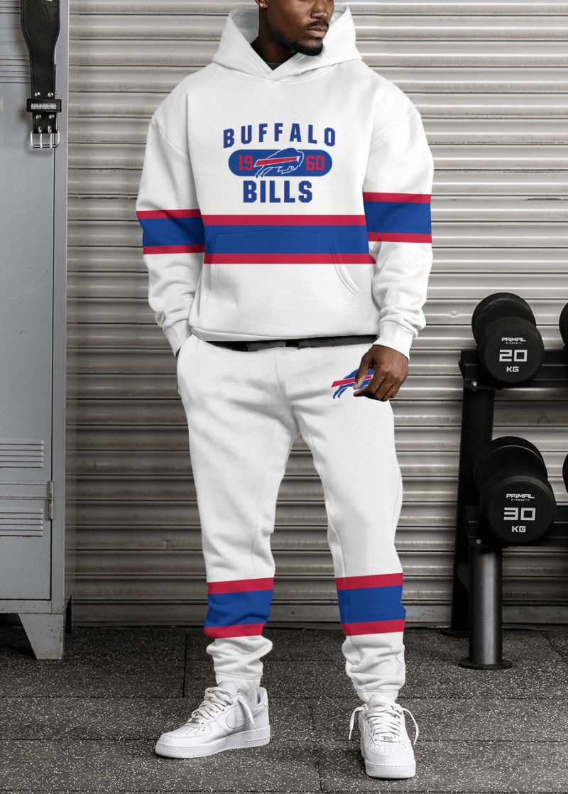 Buffalo Bills Combo Pullover Hoodie and Sweatpants Image 2