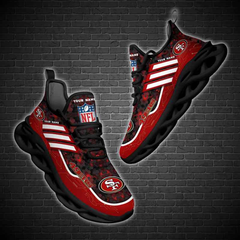 San Francisco 49ers Personalized Yezy Running Sneakers