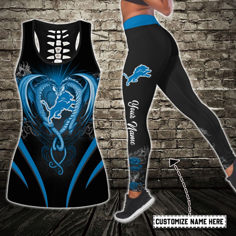 Detroit Lions Combo Tank Top and Leggings