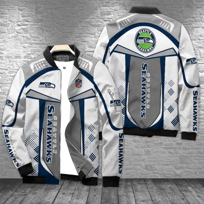 Seattle Seahawks Bomber Jacket Front