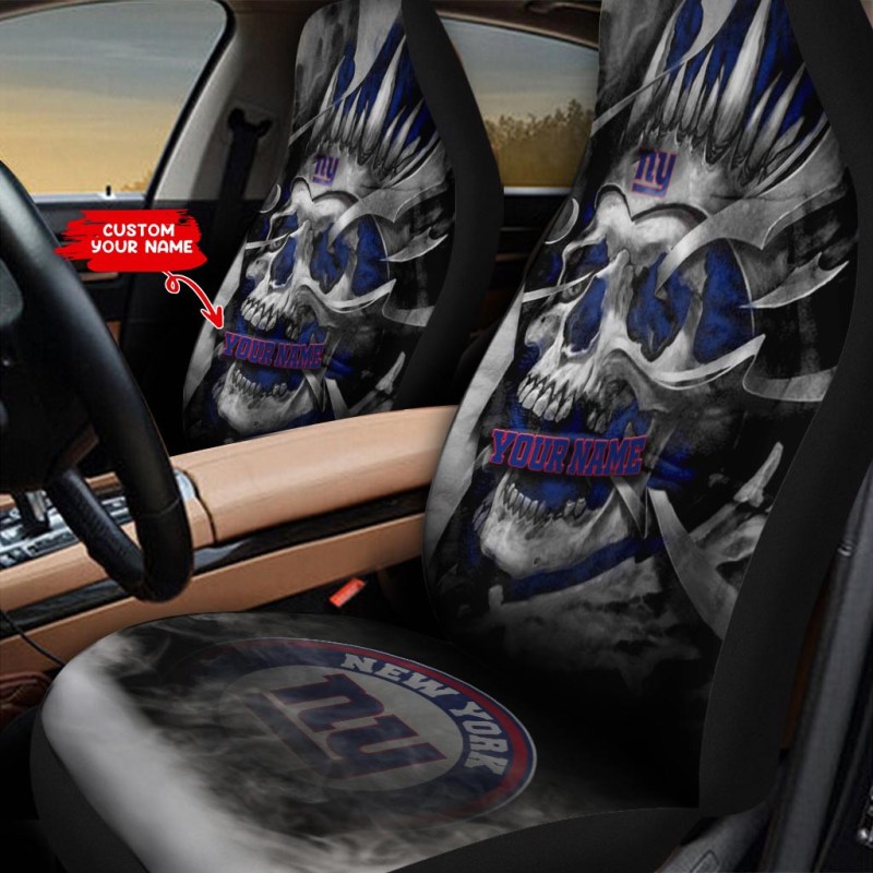 New York Giants Personalized Car Seat Covers