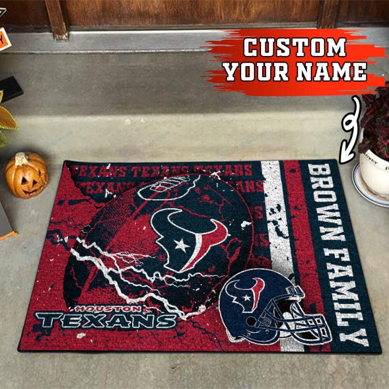 Houston Texans Personalized Doormat