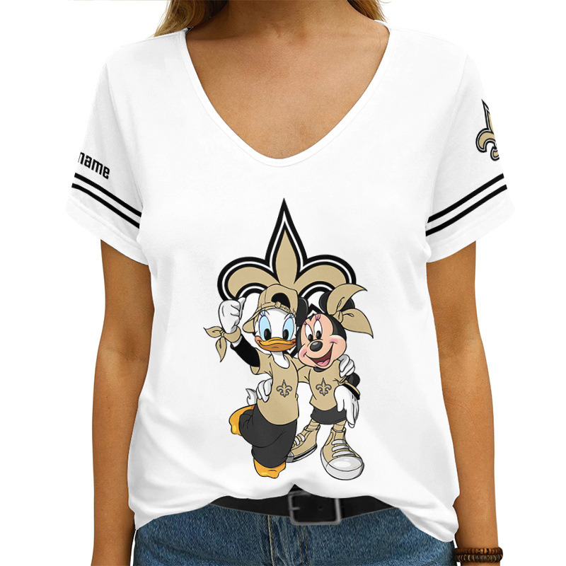 New Orleans Saints V-neck T-shirt