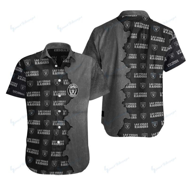 Las Vegas Raiders Button Shirt Sizing Chart