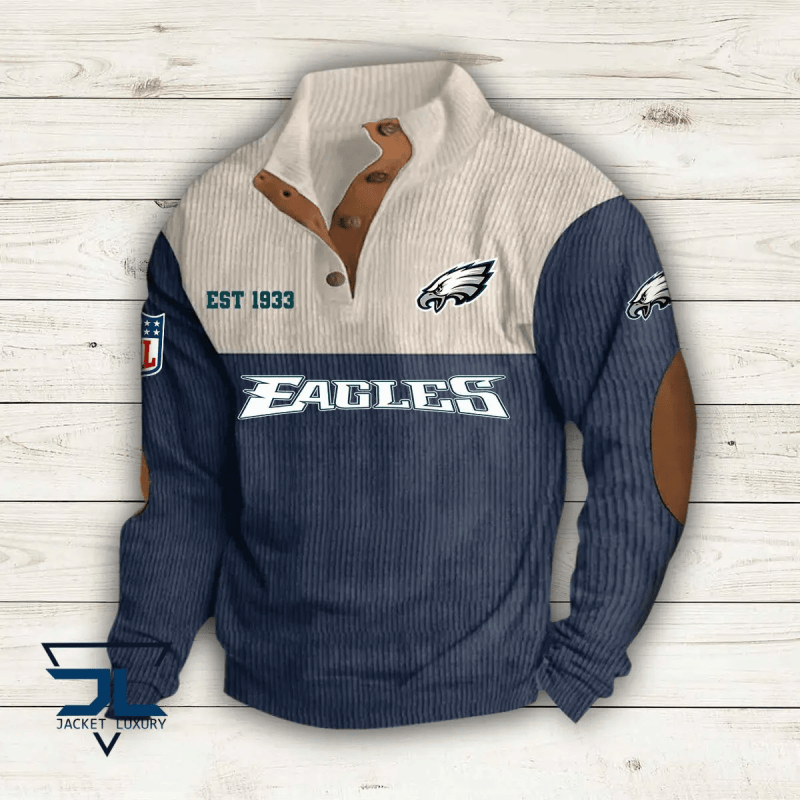 Philadelphia Eagles Colorful Stand Collar Sweatshirt
