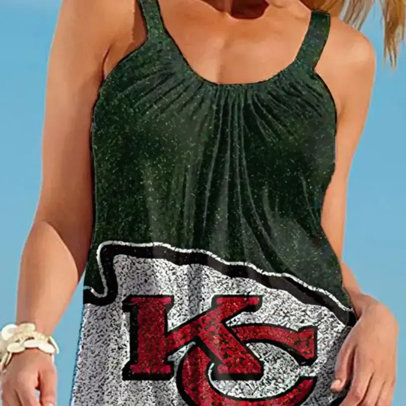 Kansas City Chiefs Beach Dress Side View