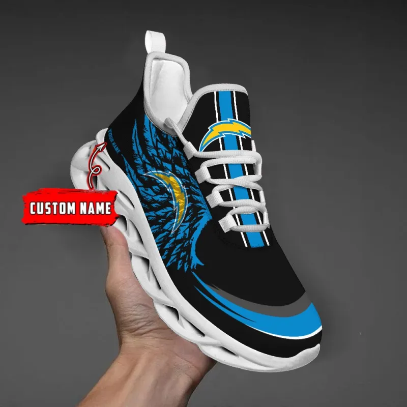 Los Angeles Chargers Personalized Yezy Running Sneakers