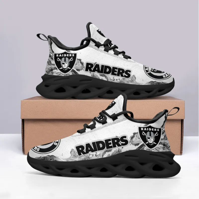 Las Vegas Raiders Yezy Running Sneakers in Action