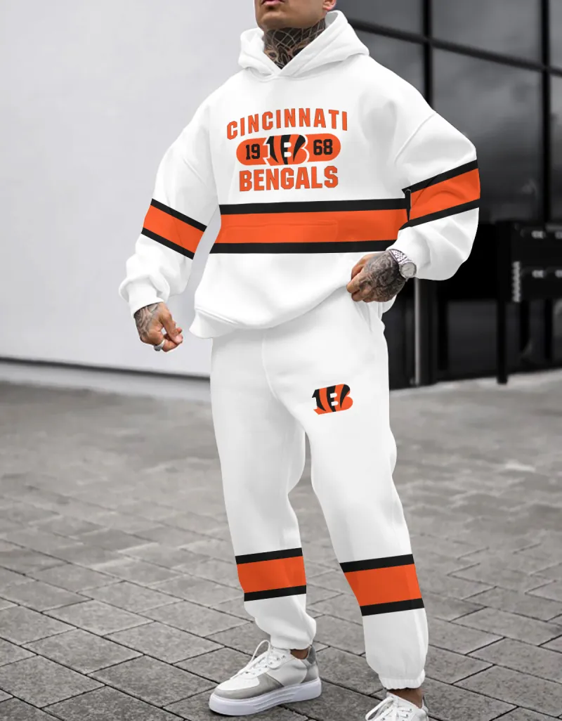 Cincinnati Bengals Combo Pullover Hoodie And Sweatpants