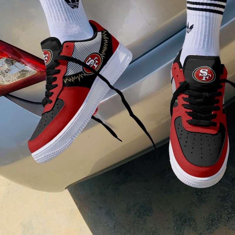 San Francisco 49ers AF1 Shoes Side View