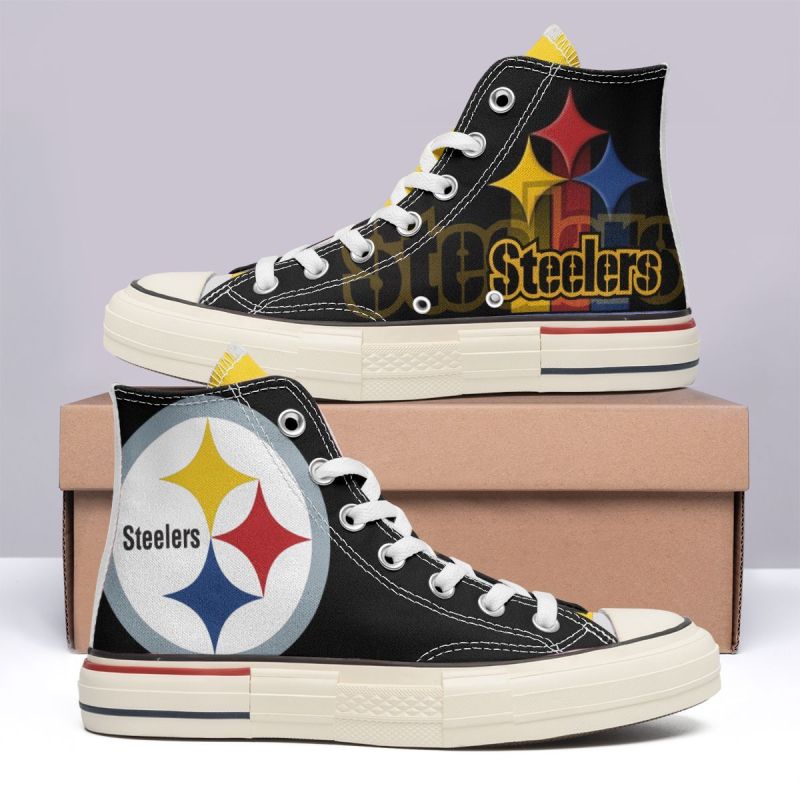 Pittsburgh Steelers New High Top Canvas Shoes