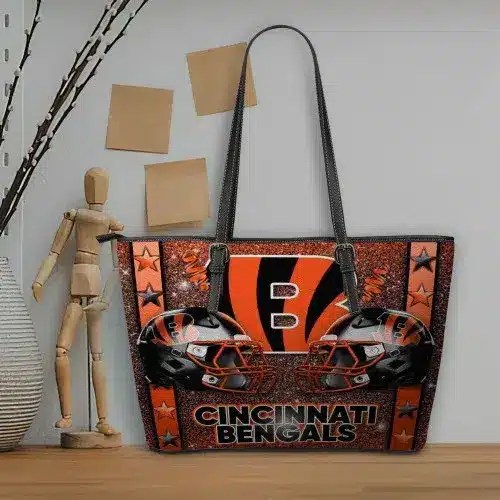 Cincinnati Bengals Women's Leather Tote Hand Bag BB88