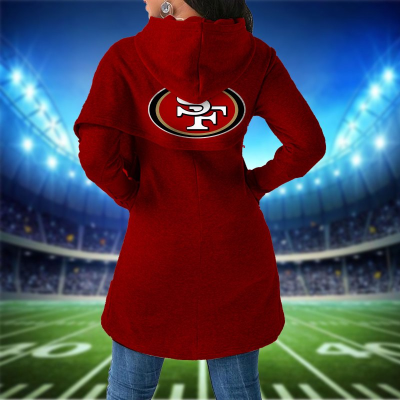 San Francisco 49ers Mickey Limited Edition Women Irregular Hoodie
