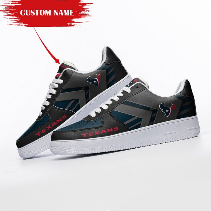 Houston Texans Personalized AF1 Shoes Side View