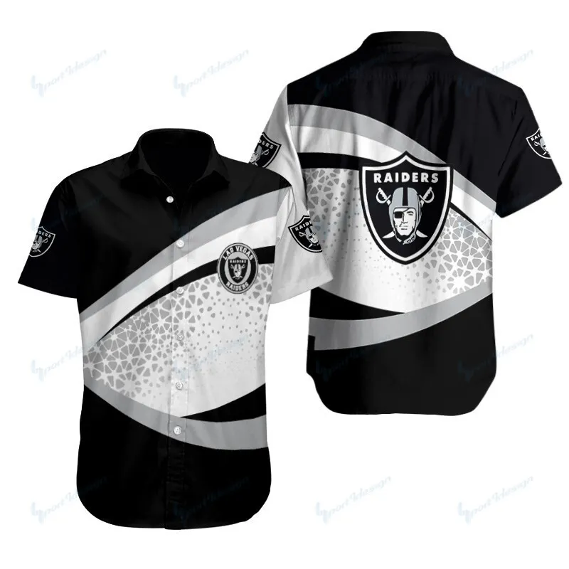 Sizing Chart for Las Vegas Raiders Button Shirt