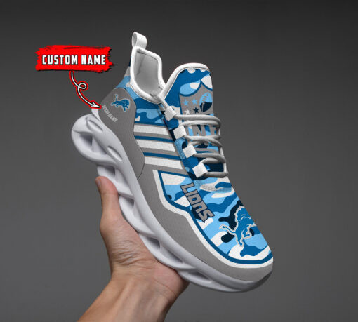 Detroit Lions Personalized Yeezy Running Sneakers