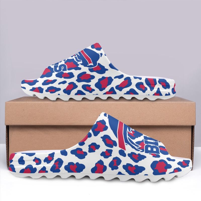 Buffalo Bills Yeezy Slippers Side View