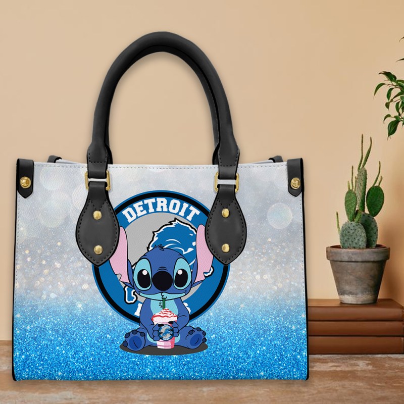 Detroit Lions Leather Hand Bag