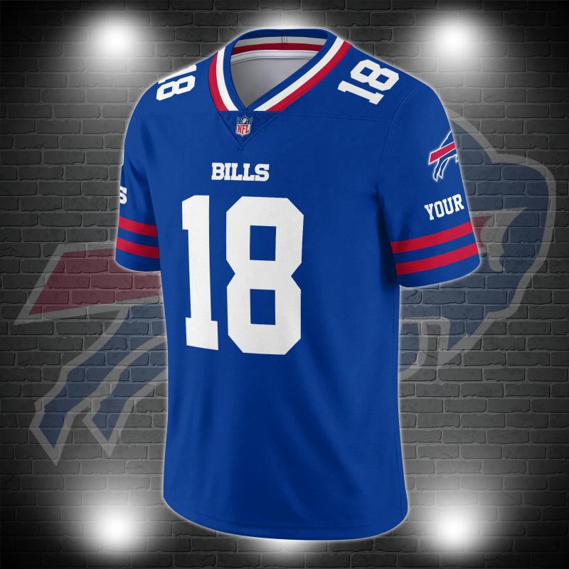 Buffalo Bills Personalized V-neck Football Jersey - Image 2