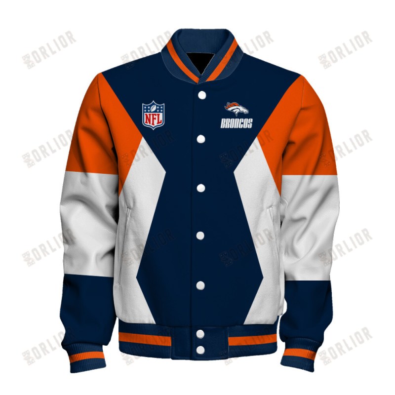 Denver Broncos Varsity Jacket Image 2