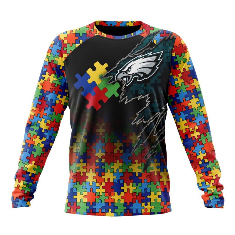 Philadelphia Eagles Special Autism Awareness Design T-shirt