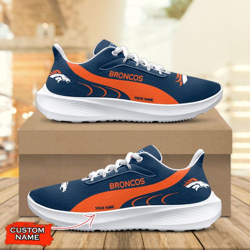 Denver Broncos Lightweight Patch Decor Running Shoes