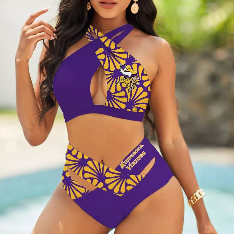 Minnesota Vikings Women's 2PCS Bikini Swimsuit