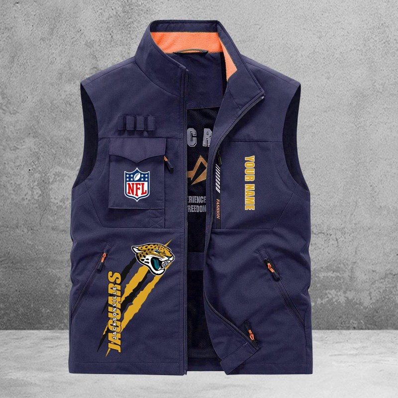 Jacksonville Jaguars Vest with Chest Flap Pocket
