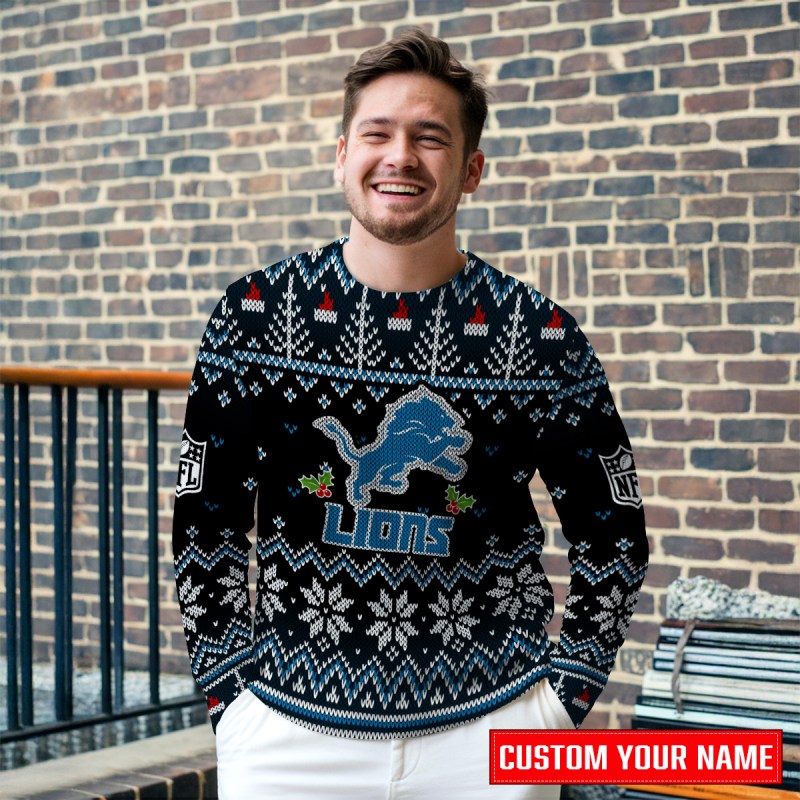 Detroit Lions Ugly Christmas Sweater 2