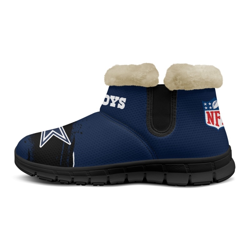 Dallas Cowboys Comfy Winter Snow Boots Image 4