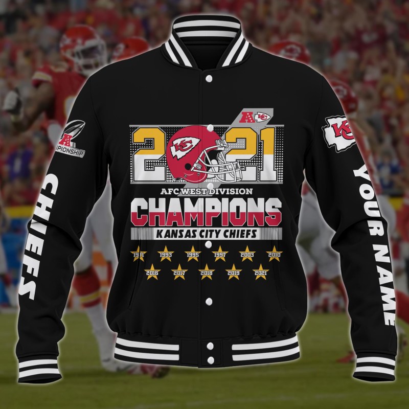 Kansas City Chiefs Baseball Jacket Details