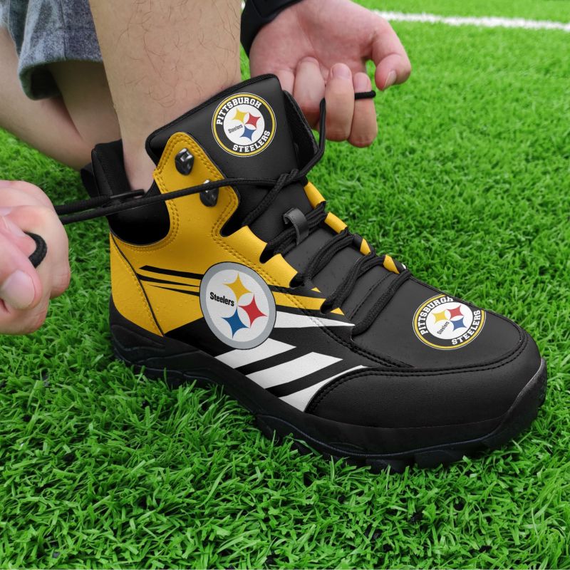 Pittsburgh Steelers Hiking Shoes - Side View