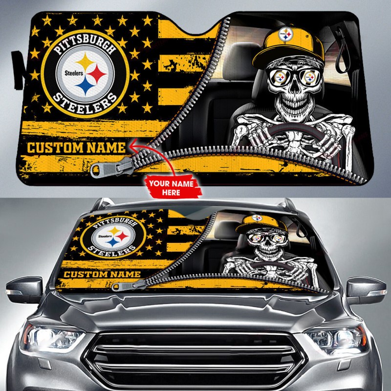 Pittsburgh Steelers Personalized Auto Sun Shade