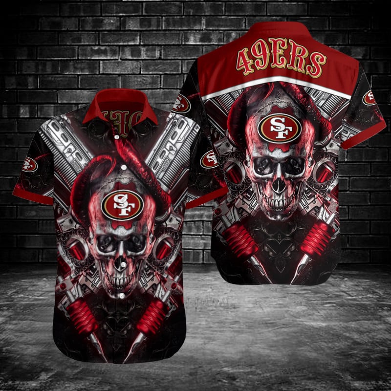 Sizing Chart for San Francisco 49ers Button Shirt