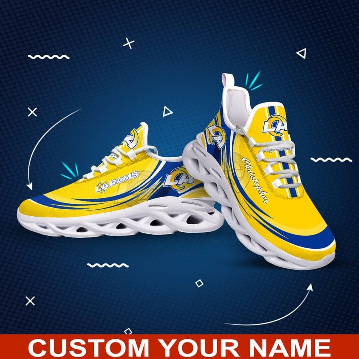 Los Angeles Rams Personalized Yezy Running Sneakers 6