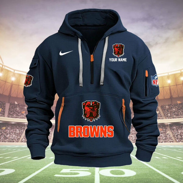 Buffalo Bills New Personalized Quarter Zip Hoodie - Image 6