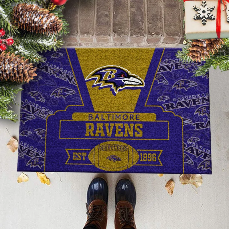 Baltimore Ravens Doormat - Fan Gear for Football Season