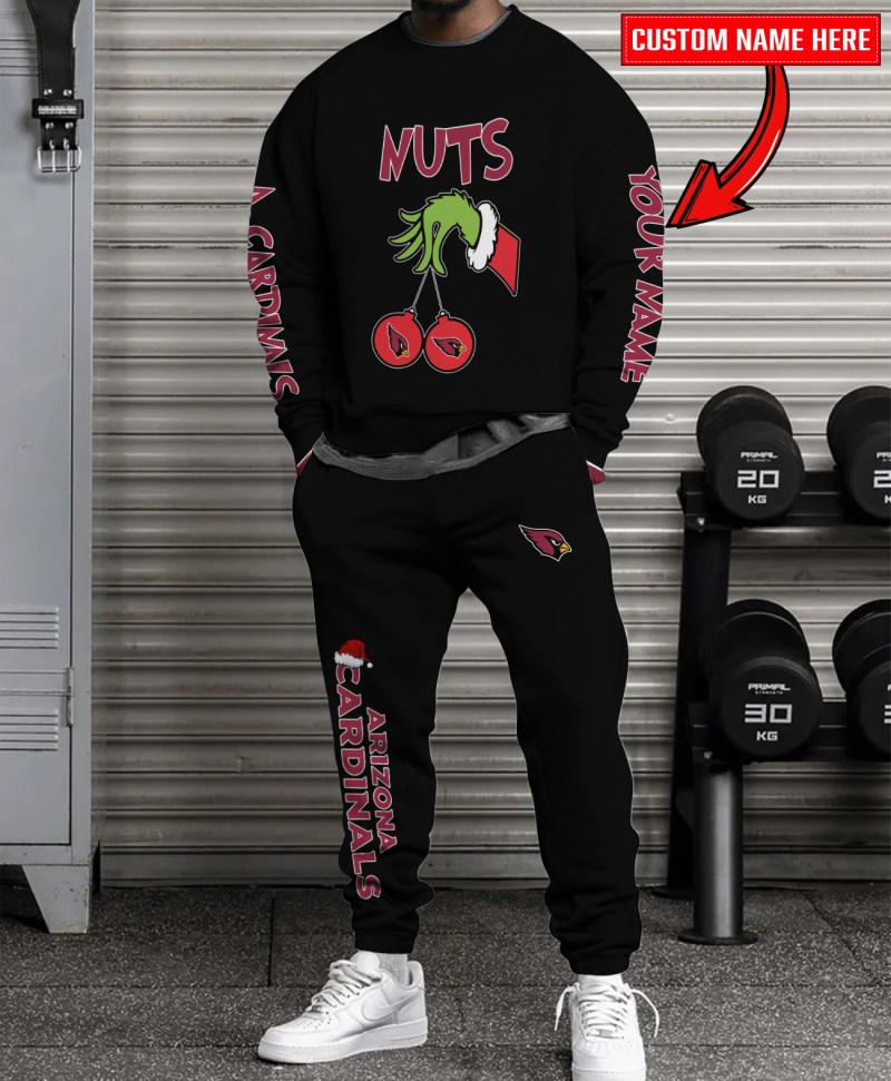 Arizona Cardinals Ugly Christmas Sweatshirt and Sweatpants Combo