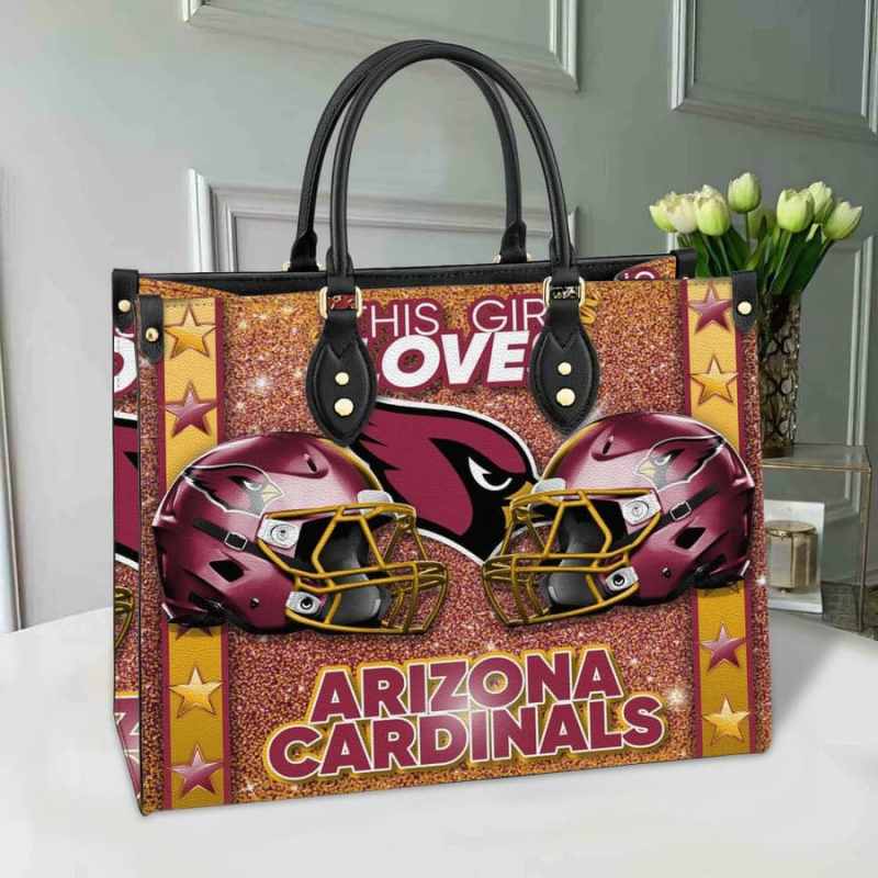 Arizona Cardinals Leather Hand Bag