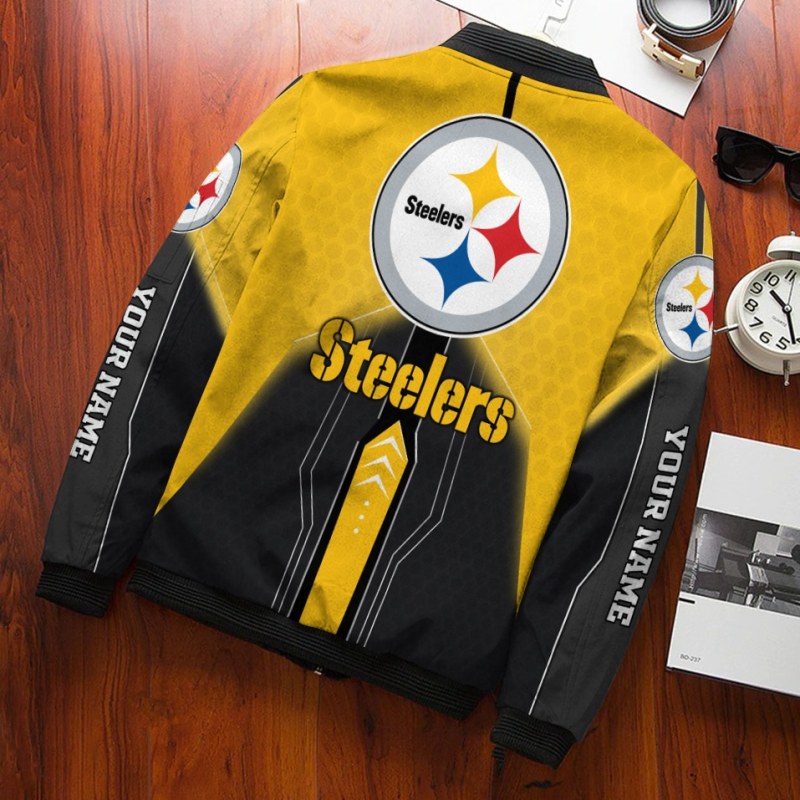 Pittsburgh Steelers Bomber Jacket Mockup2