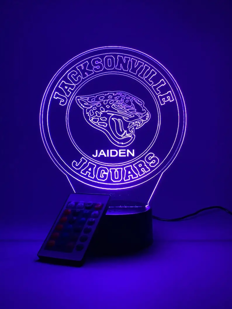 Gift for Sports Fans - Jacksonville Jaguars Lamp