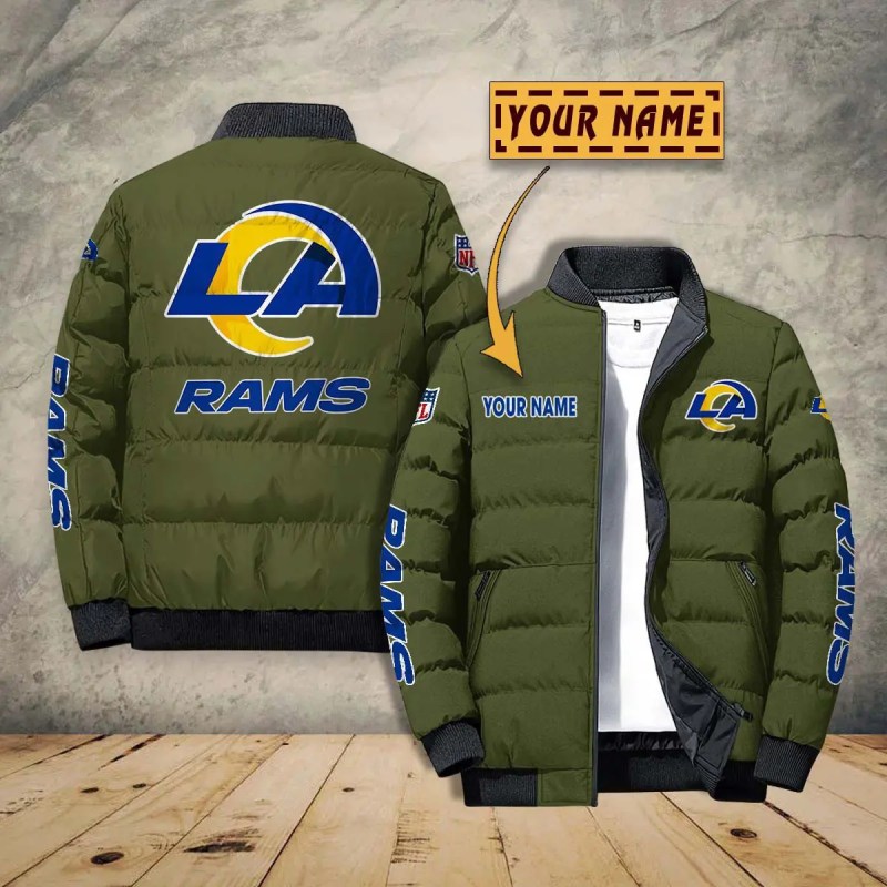 Los Angeles Rams Personalized Jacket Close-up